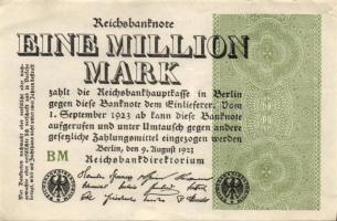 Német Birodalom / Weimari Köztársaság 1923. 1.000.000M (50x) T:II,II/III,III