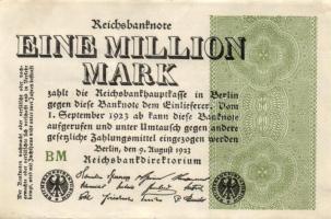Német Birodalom / Weimari Köztársaság 1923. 1.000.000M (50x) T:II,II/III,III