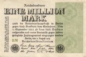 Német Birodalom / Weimari Köztársaság 1923. 1.000.000M (50x) T:II,II/III,III