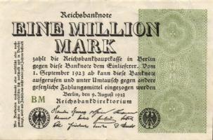 Német Birodalom / Weimari Köztársaság 1923. 1.000.000M (50x) T:II,II/III,III
