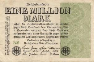 Német Birodalom / Weimari Köztársaság 1923. 1.000.000M (50x) T:II,II/III,III