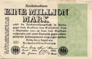 Német Birodalom / Weimari Köztársaság 1923. 1.000.000M (50x) T:II,II/III,III