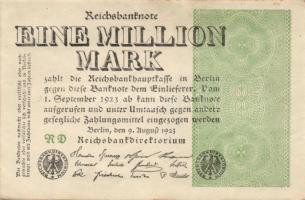 Német Birodalom / Weimari Köztársaság 1923. 1.000.000M (50x) T:II,II/III,III
