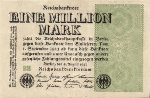 Német Birodalom / Weimari Köztársaság 1923. 1.000.000M (50x) T:II,II/III,III