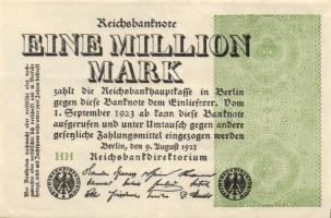Német Birodalom / Weimari Köztársaság 1923. 1.000.000M (50x) T:II,II/III,III
