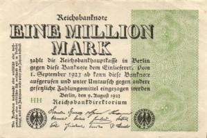 Német Birodalom / Weimari Köztársaság 1923. 1.000.000M (50x) T:II,II/III,III