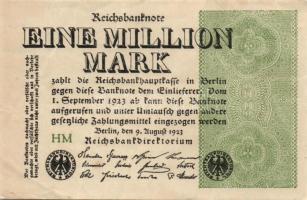 Német Birodalom / Weimari Köztársaság 1923. 1.000.000M (50x) T:II,II/III,III