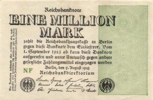 Német Birodalom / Weimari Köztársaság 1923. 1.000.000M (50x) T:II,II/III,III