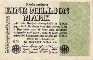 Német Birodalom / Weimari Köztársaság 1923. 1.000.000M (50x) T:II,II/III,III