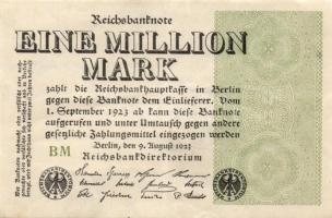 Német Birodalom / Weimari Köztársaság 1923. 1.000.000M (50x) T:II,II/III,III