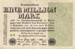 Német Birodalom / Weimari Köztársaság 1923. 1.000.000M (50x) T:II,II/III,III