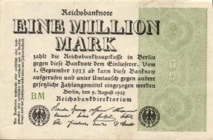 Német Birodalom / Weimari Köztársaság 1923. 1.000.000M (50x) T:II,II/III,III