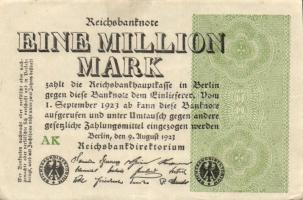 Német Birodalom / Weimari Köztársaság 1923. 1.000.000M (50x) T:II,II/III,III
