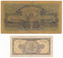 Románia 1952. 1L + 100L T:VG
Romania1952. 1 Leu + 100 Lei C:VG