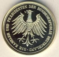 Németország DN "Szövetségi elnökök - Heinrich Lübke" Au emlékérem 10g (0,585) T:PP ismerte...