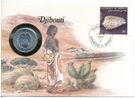 Dzsibuti 1977. 5Fr Al felbélyegzett borítékban, bélyegzéssel T:UNC  Djibouti 1977. 5 Francs Al in envelope with stamp, cancellation C:UNC Krause KM#22