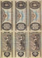 50Ft 1969. (3x), 1975. (2x), 1980. (4x), 1983. (4x), 1986. (3x), 1989. (4x) összesen 20 db T:II,II/III