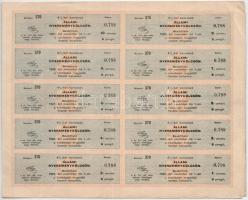 Budapest 1941. "4%-kal kamatozó állami nyereménykölcsön - államadóssági kötvény" 50P-ről +...