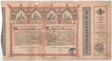 Budapest 1882. "Magyar szent korona országainak vörös-kereszt egylete" kisorsolási kötvény...