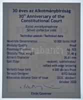 2020. 10.000Ft Ag "30 éves az Alkotmánybíróság" tanúsítvánnyal T:PP 
Adamo EM395