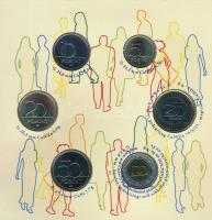 2011. 5Ft-200Ft (6xklf) forgalmi sor szettben, "Magyarország pénzérméi" sorozat, belső tok...