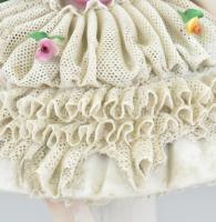 Alt Wien jelzéssel: balerina, kézzel festett, sérülésekkel, m: 26,5 cm