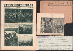 cca 1935 Vitézi rend szervezetével kapcsolatos papírok: Igazolvány, fegyelmi szék megválasztásáról s...