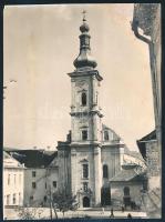 cca 1960 Kolozsvár, Ferences templom 18x24 cm