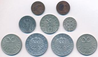 Ausztria 1923-1924. 100K bronz (2xklf) + 1934-1947. 10gr-2Sch (7xklf) T:XF-F
Austria 1923-1924. 100...
