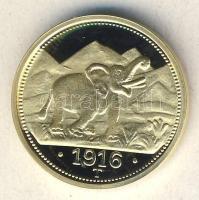 Német Császárság / Német Kelet-Afrika 1916. 15R Au (0,585) 3,5g újveret T:PP tanúsítvánnyal, csak 10.000 db! R!