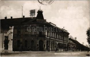 1929 Békéscsaba, Nádor szálloda, MÁV hivatalos nemzet jegyirodája. Engel hírlapiroda kiadása