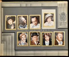 Gold Saba cigarettakártyák Atlas-Stoff-Bilder albumba beragasztva, több mint 180 képecske, a színész...