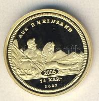 Német Államok / Baden 1807. Dukát (Rheingold!) Au (0,585) 3,5g újveret T:PP tanúsítvánnyal, csak 10....