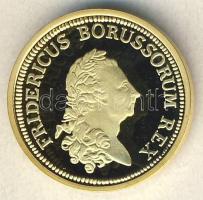 Német Államok / Poroszország 1776. Dukát (Rheingold!) Au (0,585) 3,5g újveret T:PP tanúsítvánnyal, csak 10.000 db! R!