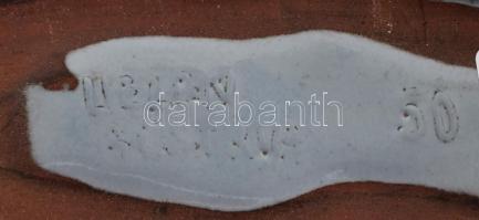 Liezen mázas kerámia őzike, jelzett, hibátlan, 16×14 cm