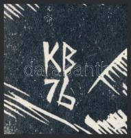 Kósa Bálint (1932-): Gyermekláncfű. Fametszet, papír, jelzett a metszeten, lapszéli apró szakadásokk...