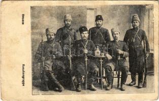 1915 Kosakengruppe / Russian military, group of Cossacks (fa)