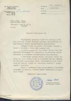 1992 Dr. Paskai László bíboros, prímás, esztergomi érsek aláírása  Bozó Gyula festőművésznek írt levelén