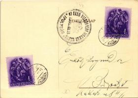 Budapest VII. Gál nyakkendő üzlete. Erzsébet körút 4. + "1938 IPOLYSÁG AZ ELSŐ VISSZATÉRT MAGYA...