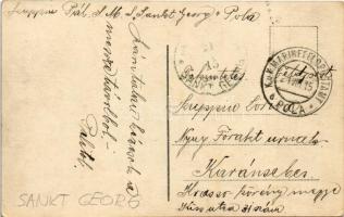 1915 Angriff des oesterr.-ung. Zerstörers "Scharfschütze" auf den Kanal von Porto Corsini ...