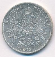 Ausztria 1913. 2K Ag "Ferenc József" T:XF ph. Austria 1913. 2 Corona Ag "Franz Joseph...