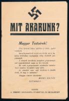 cca 1935 Nemzeti Szocialista Földműves és Munkás Párt programja
