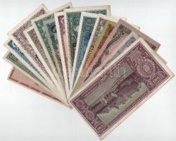 1945-1946. 15db klf pengő, adópengő bankjegy T:F közte szép papír