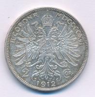 Ausztria 1912. 2K Ag "Ferenc József" T:XF patina Austria 1912. 2 Corona Ag "Franz Jos...