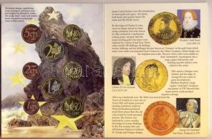 Nagy-Britannia 2002. 1c,2c,5c,10c,20c,50c,1€,2€ próbaveretek, szettben, díszkiad...