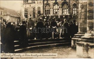 Károly király és Zita királyné koronázása. Révész és Biró 1916. / the coronation ceremony of Charles I of Austria and Queen Zita (fl)