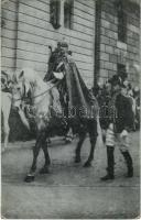 1916 Budapest, IV. Károly király koronázása. Erdélyi udvari fényképész felvétele / the coronation ceremony of Charles I of Austria (EK)