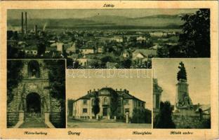 1943 Dorog, Mária barlang, községháza, Hősök szobra