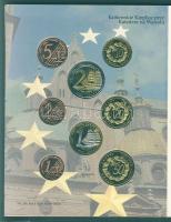 Lengyelország 2004. 1c,2c,5c,10c,20c,50c,1€,2€ próbaveretek, szettben, díszkiadá...