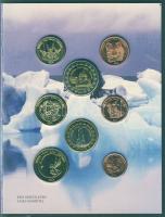 Izland 2004. 1c,2c,5c,10c,20c,50c,1€,2€ próbaveretek, szettben, díszkiadásban T:BU Csak 15.000db!